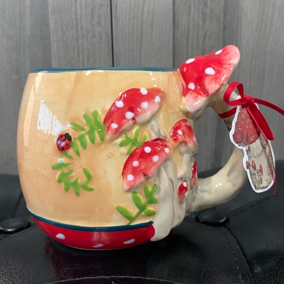 Blue Sky Other - Blue Sky Clayworks Mushroom Red Toadstool Coffee Mug By Heather Goldminc